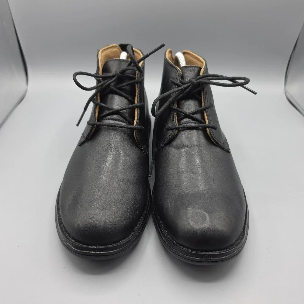 Kuru Aalto Chukka Boots Mens 8 Black Leather Comfort Supportive‎